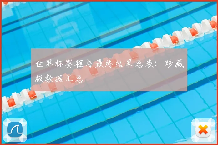 世界杯赛程与最终结果总表：珍藏版数据汇总